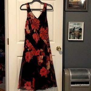 Studio 1940 black/red floral dress